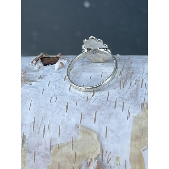 Palomino Turquoise Sterling Silver Ring Sz 7.5 Southwestern Teardrop Floral - Picture 4 of 6